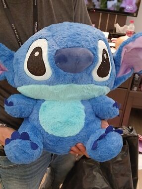 Disney Blue Stitch Plush with Light Teal Belly